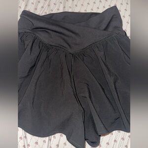 Black Flowy Shorts